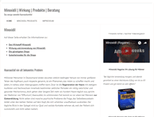 Tablet Screenshot of minoxidilkaufen.com